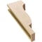 Ekena Millwork 4"W x 8"D x 24"H Thin Newport Rough Cedar Woodgrain TimberThane Corbel, Primed Tan CORUR04X08X24NEWRCPR - alternate 5